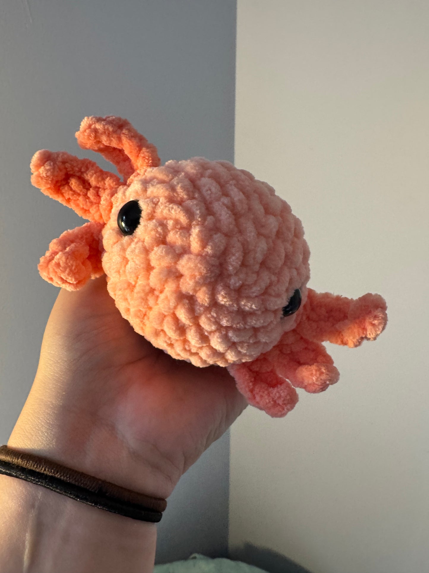 Crochet Axolotl Amigurumi Toy for Aquatic and Minecraft Lovers Alike